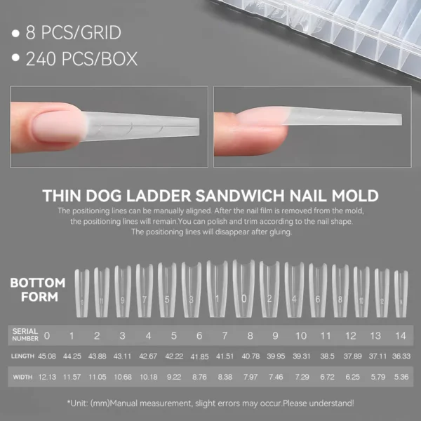 Sandwich Dual Nail Forms example 2